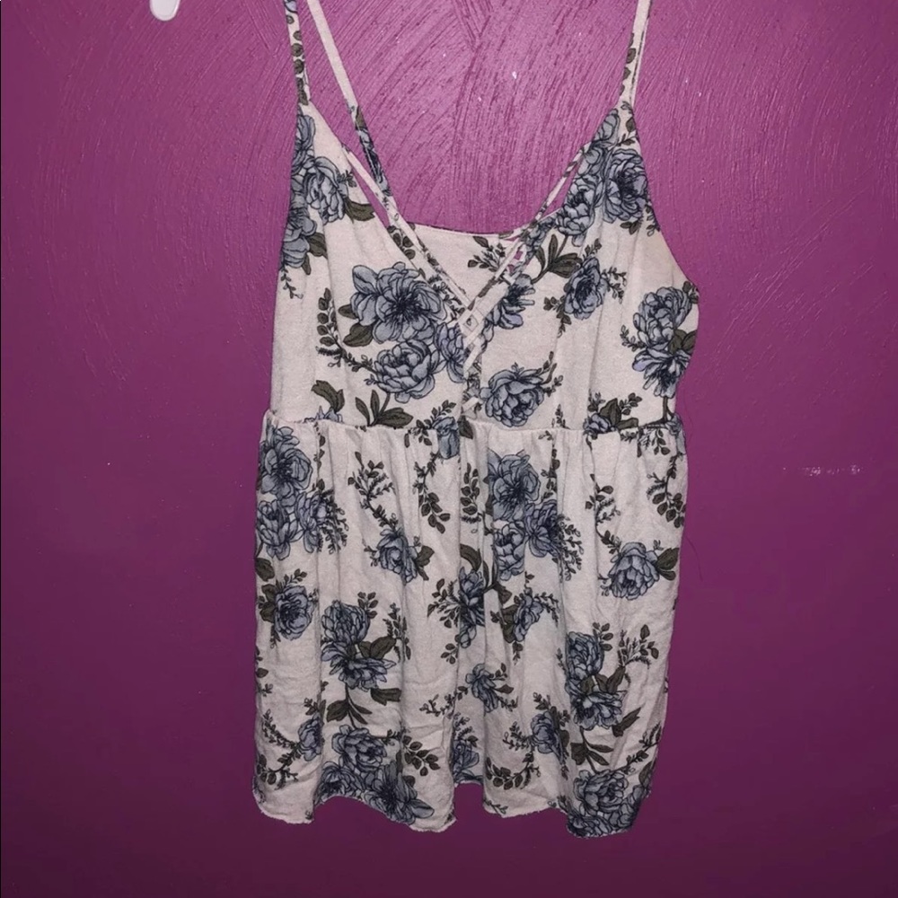 American Eagle Soft & Sexy Floral Tank Top